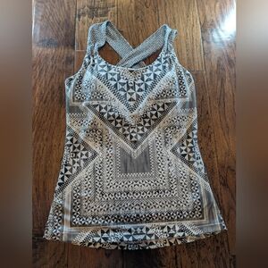 Prana Black and White Tank Top